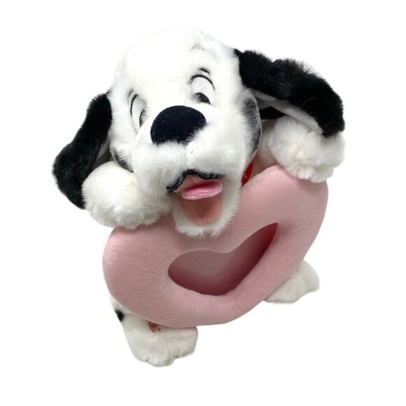 RARE 101 Dalmatians Plush Heart Picture Frame PLAYS YOUR RECORDING -TESTED WORKS - Picture 2 of 14